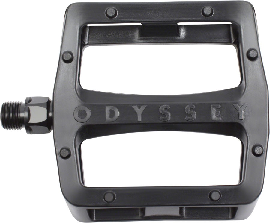 Odyssey Grandstand V2 PC Pedals – Platform, Composite/Plastic, 9/16″, Black