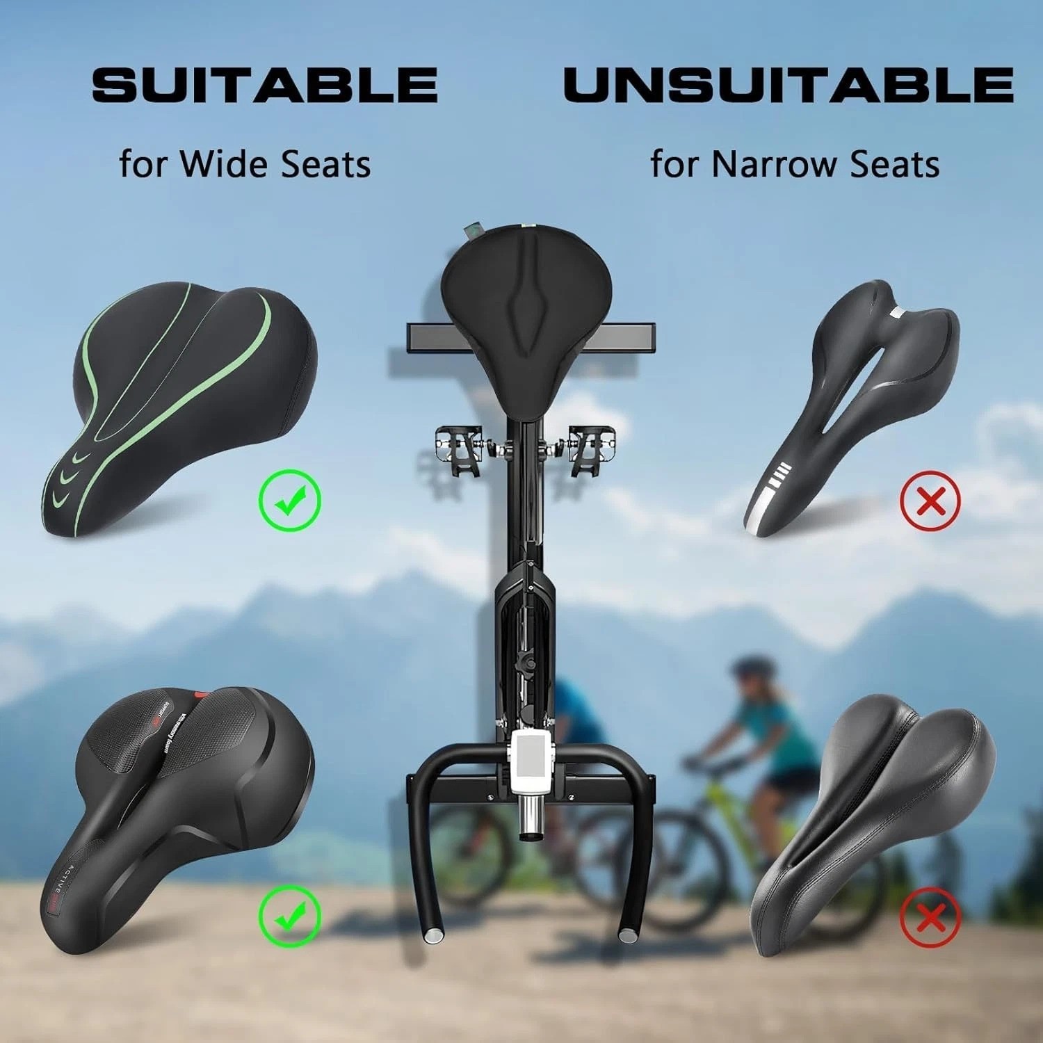 Waterproof Gel Bike Cushion – Anti-Slip & Moisture-Wicking for Ultimate Comfort