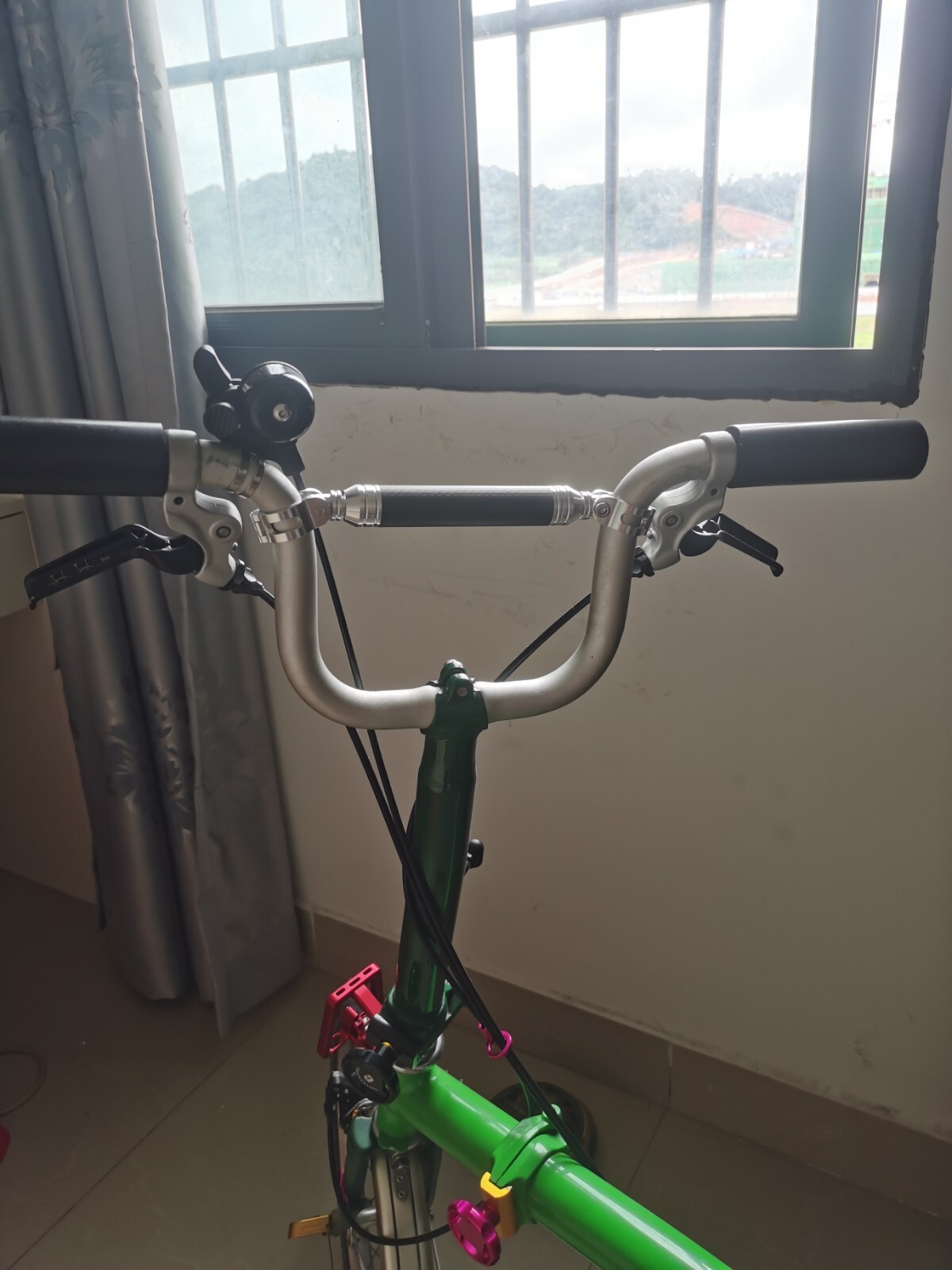 Extender Brace Bridge for Brompton / Dahon M / H Handlebar fit Garmin / Torch