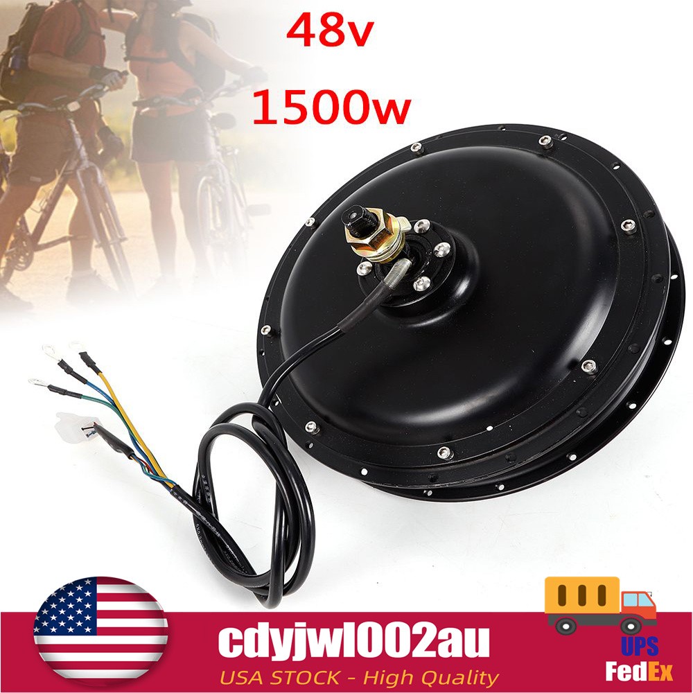 1500W E-Bike Conversion Kit 48V Fat Ebike Hub Motor Hub Rear Wheel Motor 55N.m
