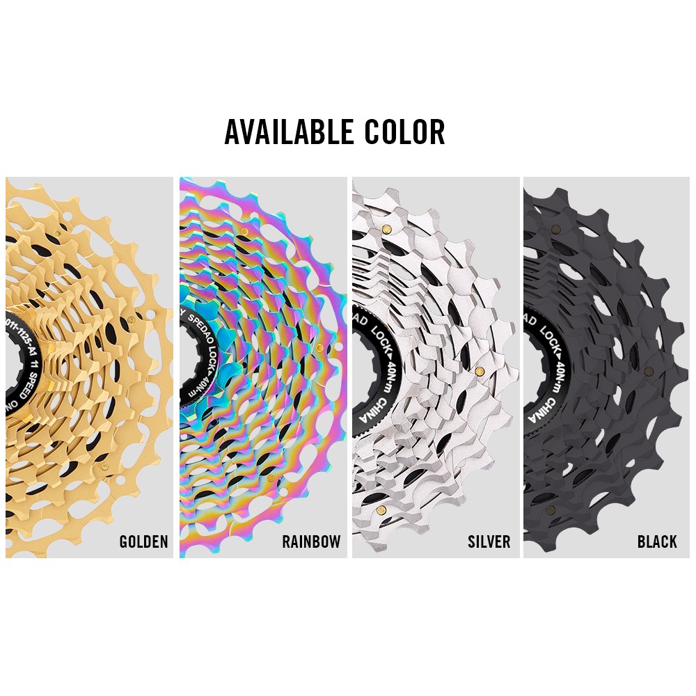 Spedao 11 Speed Cassette 11-28/32/34T Ultralight CNC HG Road Bike Freewheel