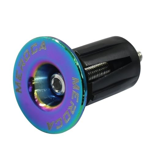 Bike Handlebar Plugs Bicykle Bar End Caps for Road Bike, MTB, BMX (1 Rainbow