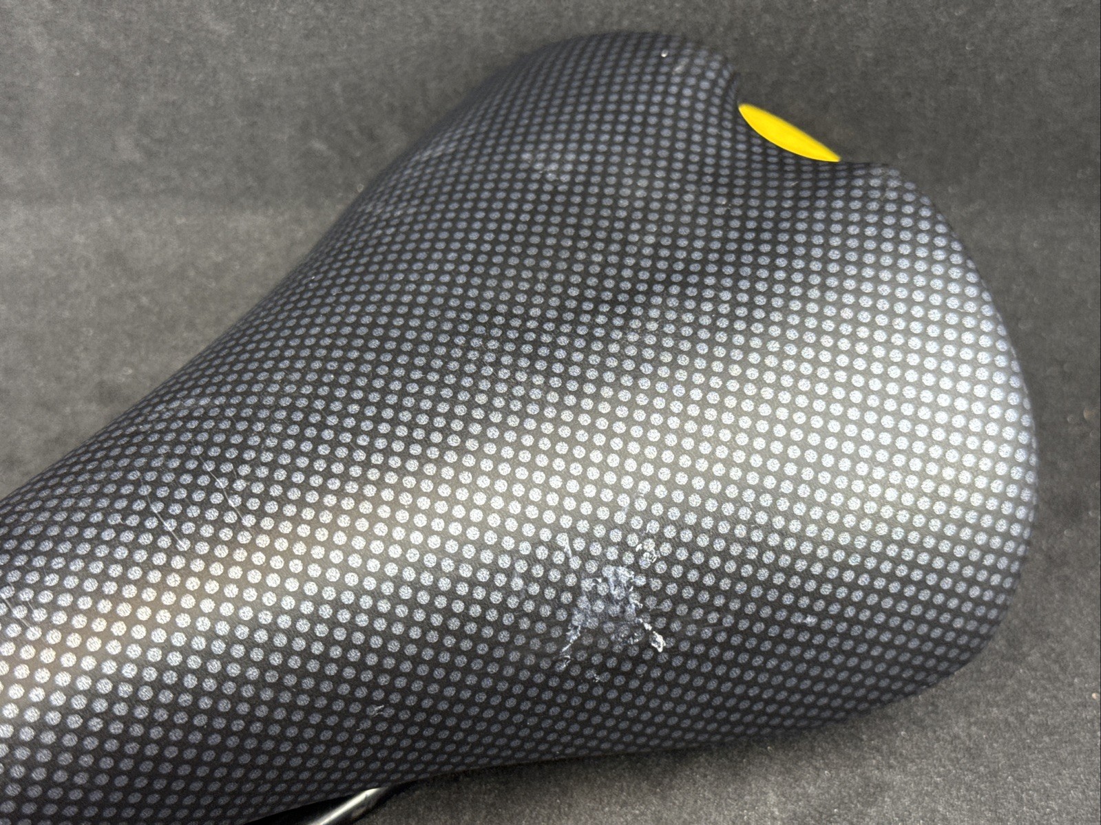 Gipiemme PENTA Saddle Black & Yellow Steel Rails 270mm x 140mm NEAR MINT
