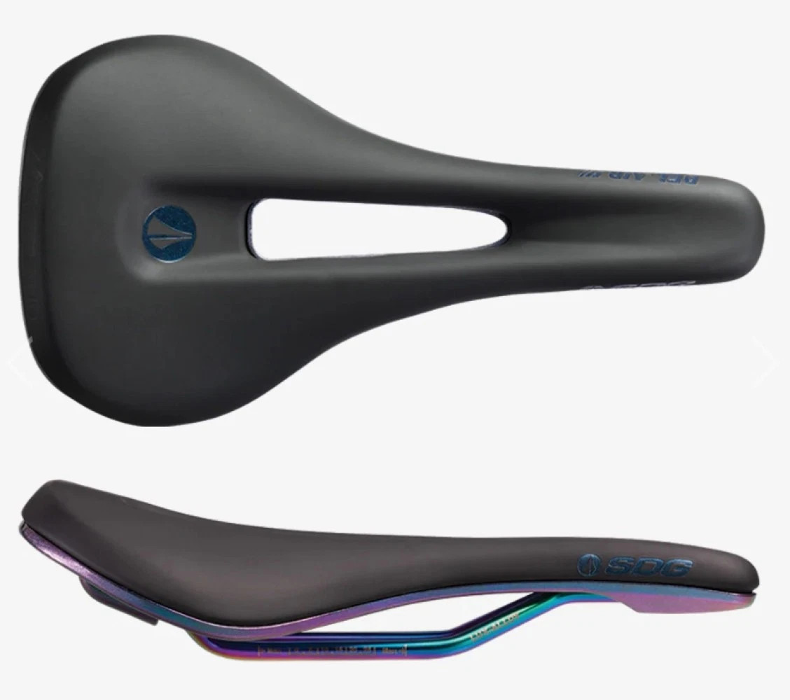 SDG Bel-Air V3 Overland Bike Bicycle Saddle Trail, XC, Gravel – Black/Fuel