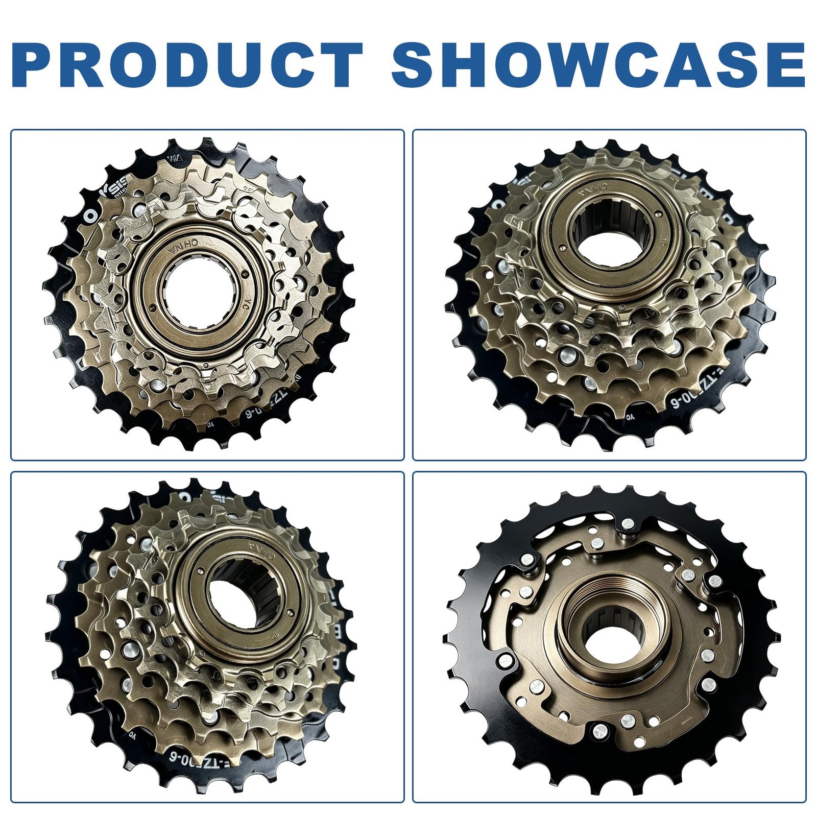 6 Speed Bike Freewheel Cog Threaded Cassette Sprocket Mountain Cycling