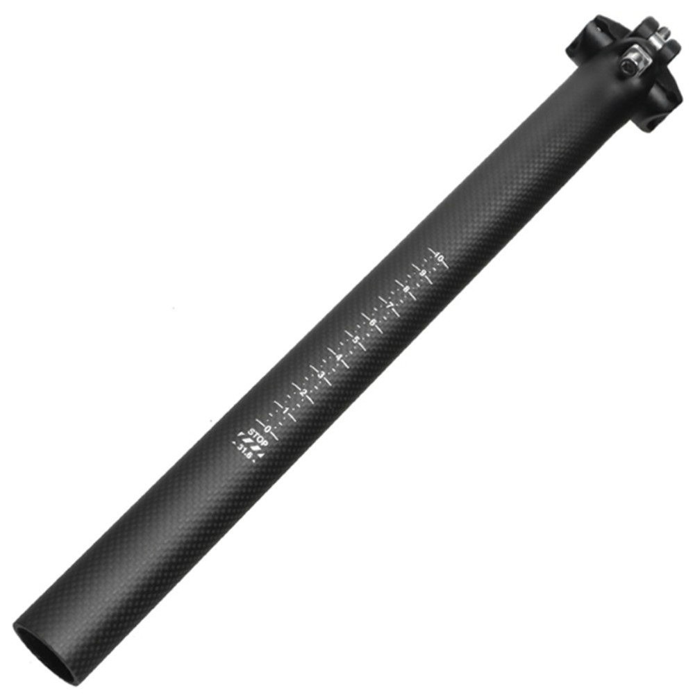 Full Carbon Bicycle Seatpost MTB Road Bike Seat Tube 27.2/30.8/31.6mm*350/400mm