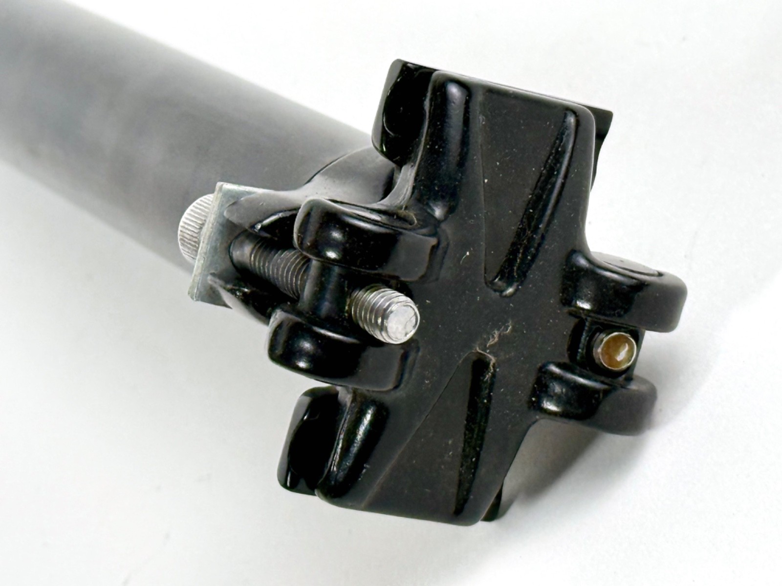 Kalloy Seatpost 28.6mm 400mm Zero Setback Black 2-Bolt Mountain Bike MTB Bicycle