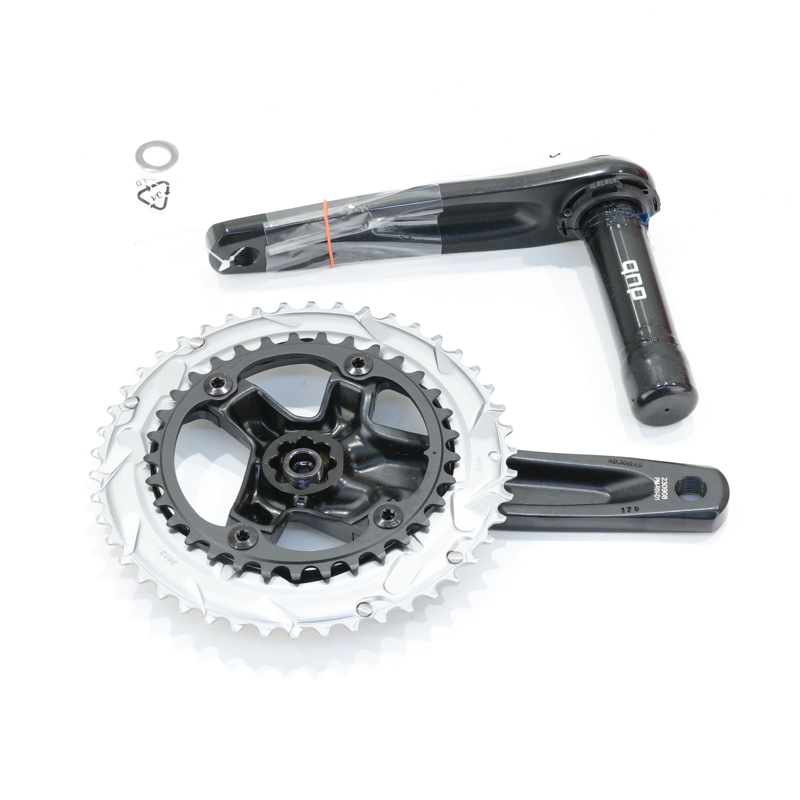 SRAM Rival AXS D1 Power Meter Crankset, 175mm, 12-Speed, 2x, 46/33T, DUB Spindle