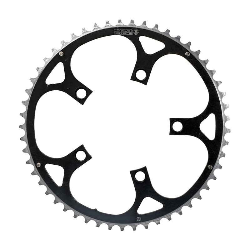 Origin-8 Alloy Ramped Chainrings Chainring Or8 110mm 53t Bk/sl