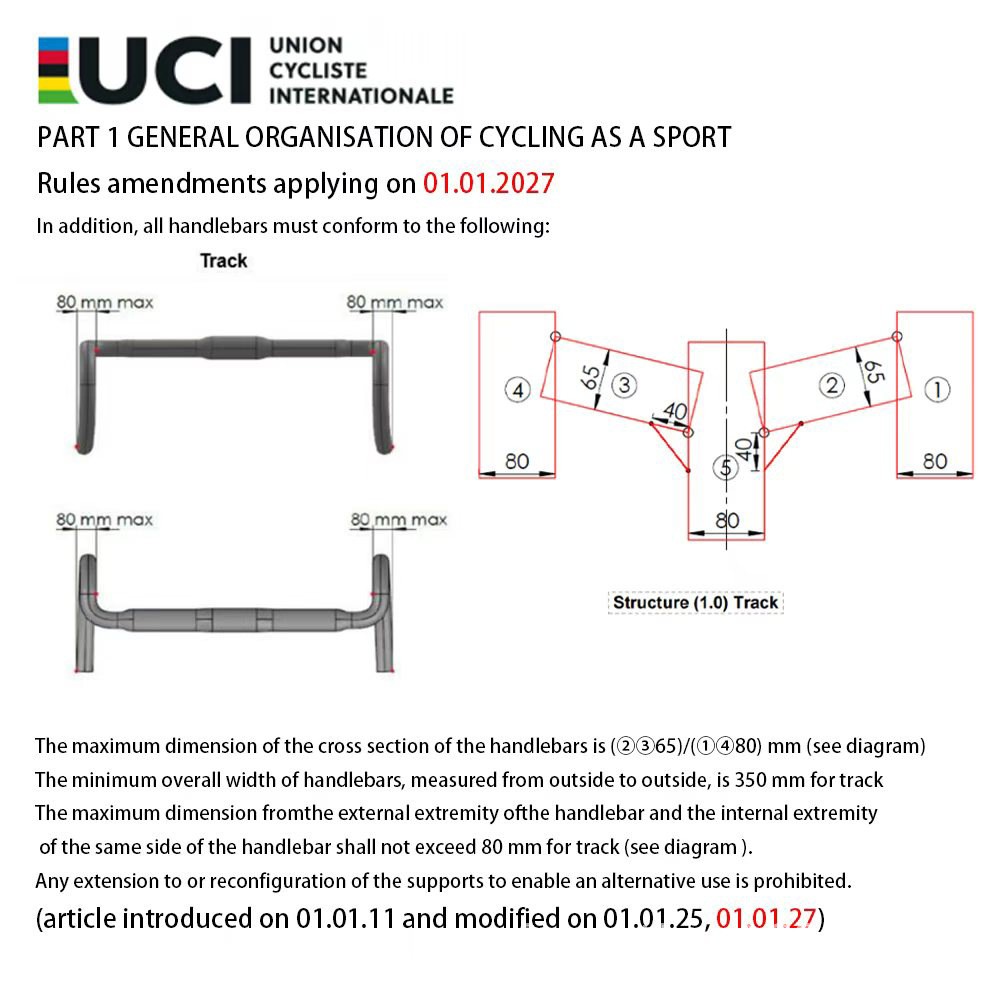 Professional Track Bike Carbon Handlebar Fixed Bicycle Drop Bar 31.8mm UCI