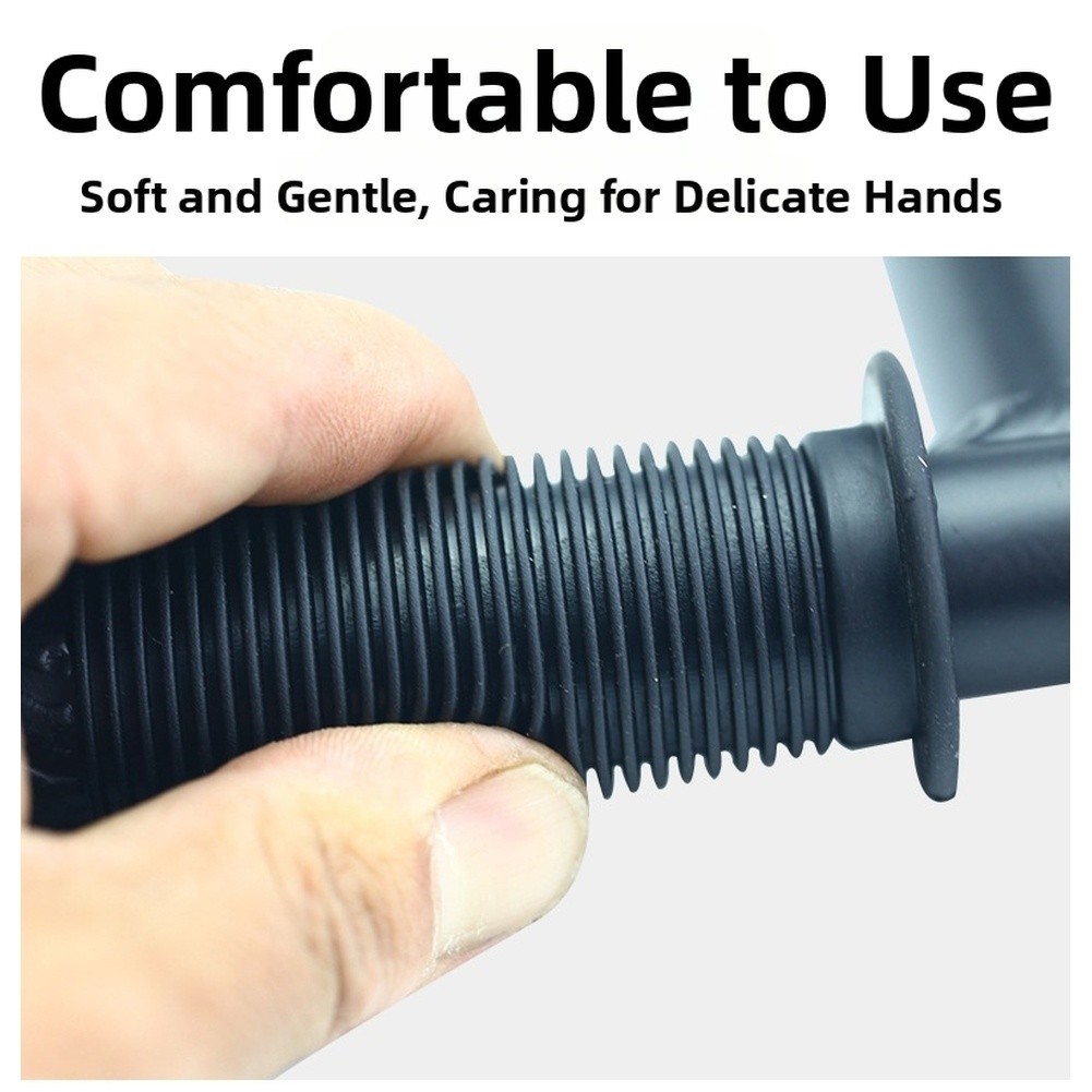 Aluminum Bike Armrest Handlebar Rest 18.5cm x 20.5cm Tool-Free Soft Grip Design
