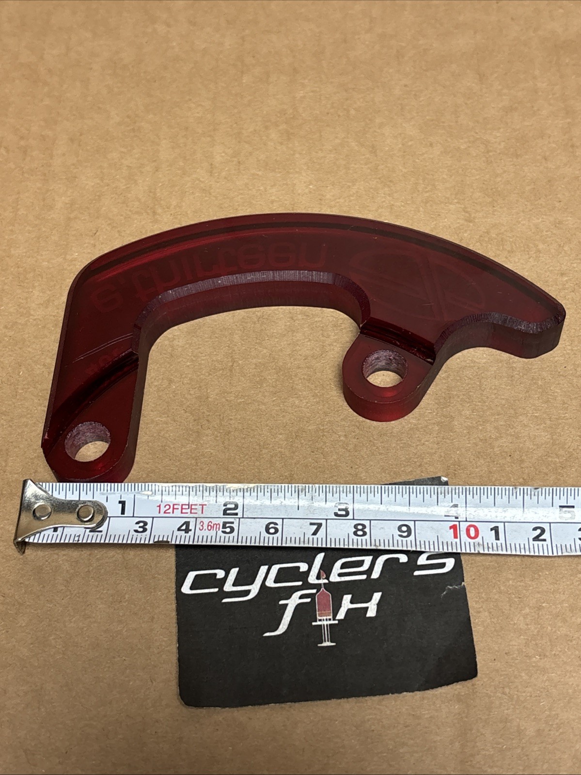 NOS 40T Ethirteen Taco Clear Red Bash Guard For Mtb DH Bike Bicycle Fit: Marin
