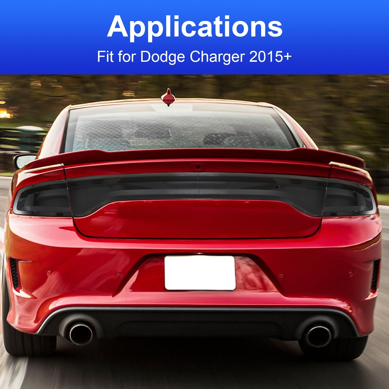 for Charger Tail Light Lamp Covers, Tail Light Cover Smoked Tail Light Guard