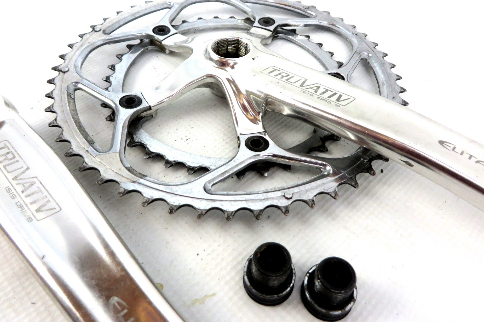 TRUVATIV ELITA CRANKSET Chrome 172.5mm 39-53t 700g Isis Drive