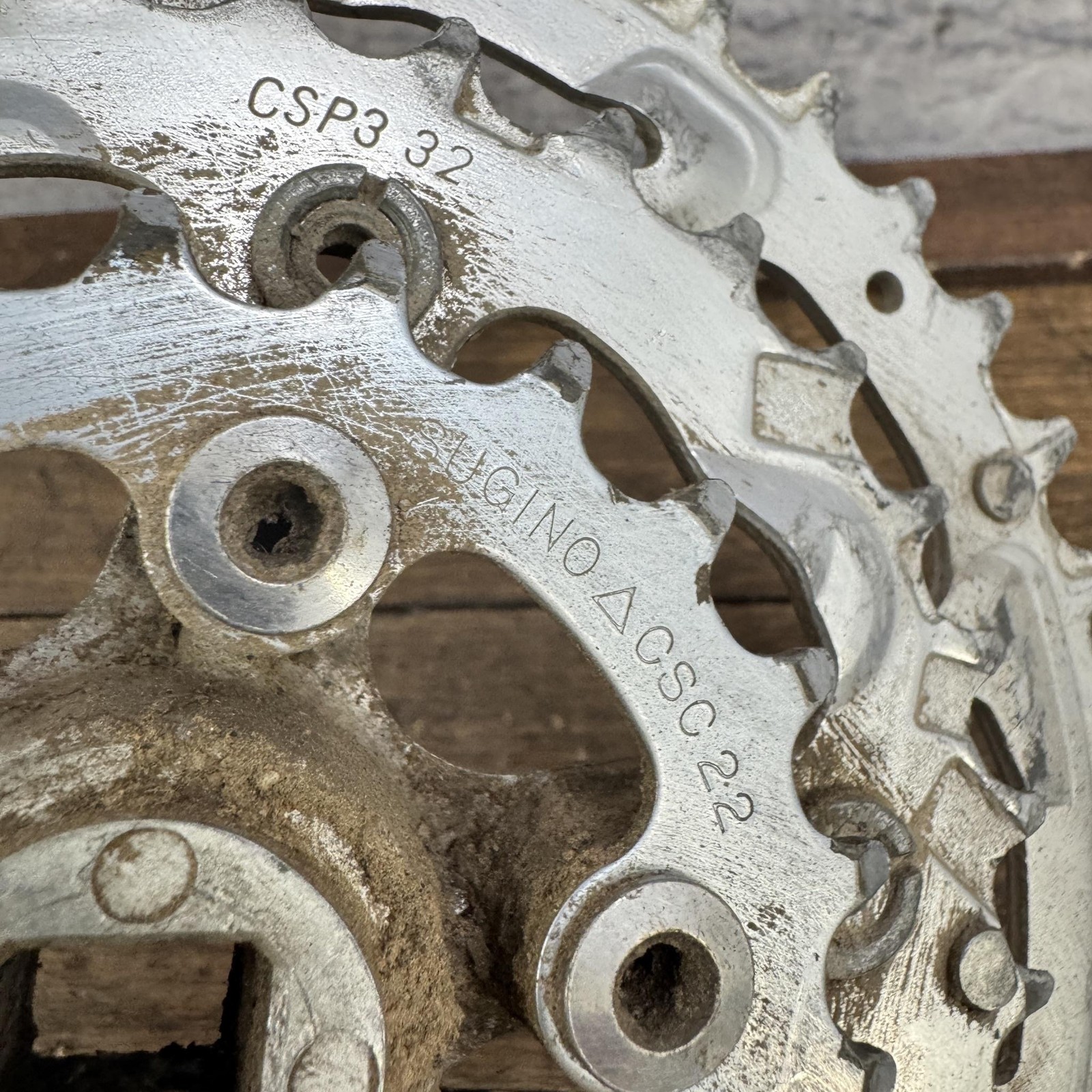 Vintage Sugino Triple Crankset 175mm Specialized Strongarm 42/32/22T 90s MTB