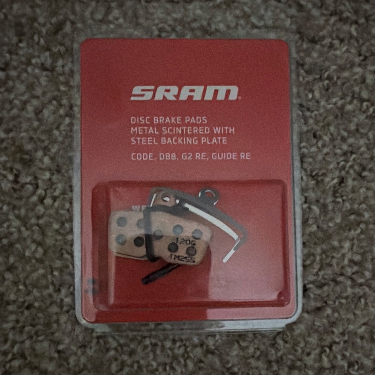 SRAM Metallic Disc Brake Pads w/ Spring Clip for Code DB8 G2 RE Guide RE