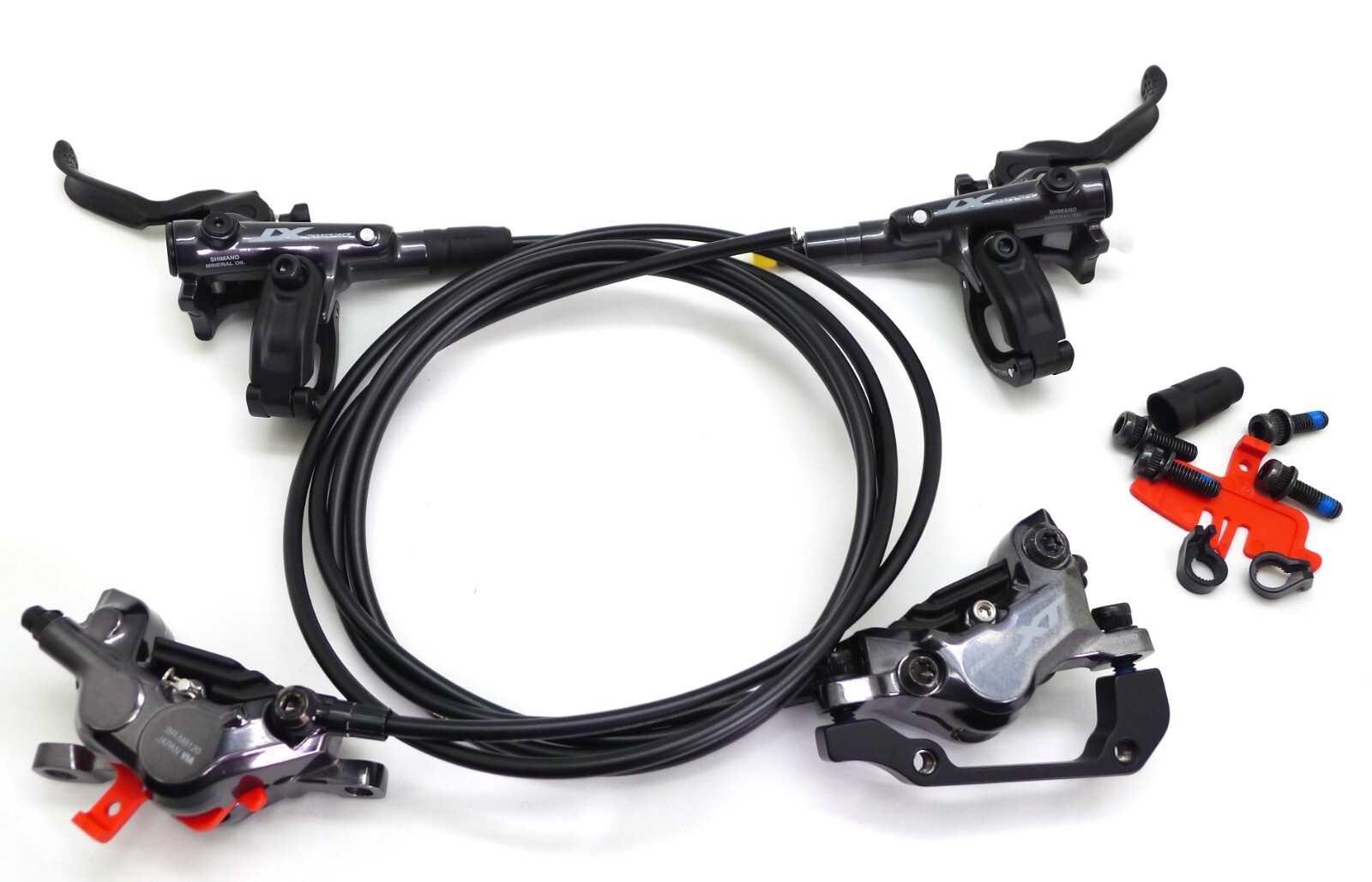 Shimano Deore XT BL-M8100 BR-M8120 4 Piston Front & Rear Hydraulic Disc Brakes