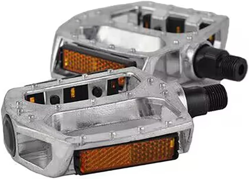 Multi-Color Aluminum Flat Platform Pedals for Road & Mountain Bikes – 9/16″
