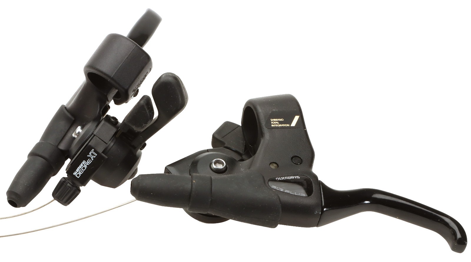 Shimano Deore XT STI-M092 Shift/Brake Lever Set 3x7s Black NOS