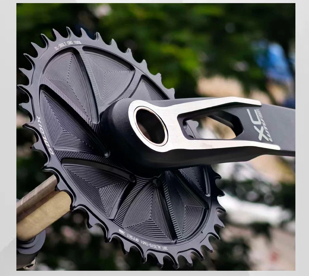 3mm Offset 3-Bolt AERO Wide Narrow Teeth Chainring for MTB Road Bicycle Crankset