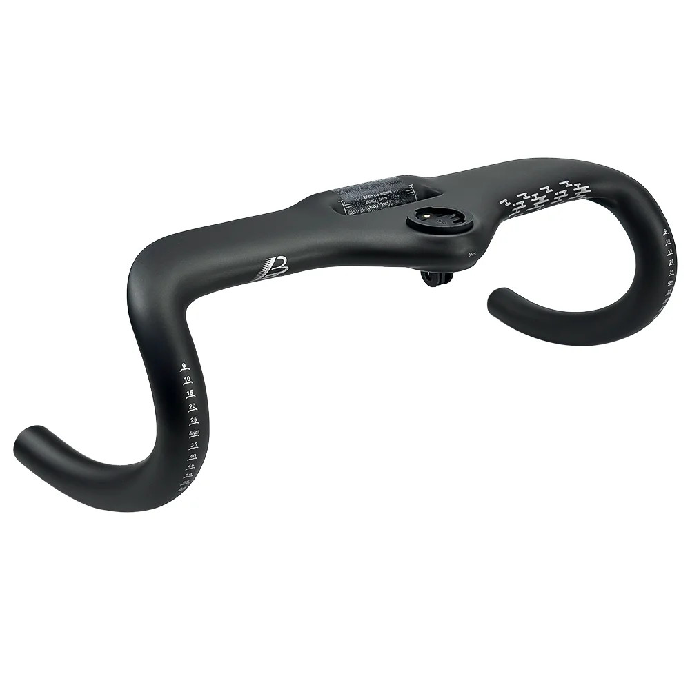 All Carbon Fiber Road Bicycle Handlebar All Internal Cables 31.8mm 360-460mm