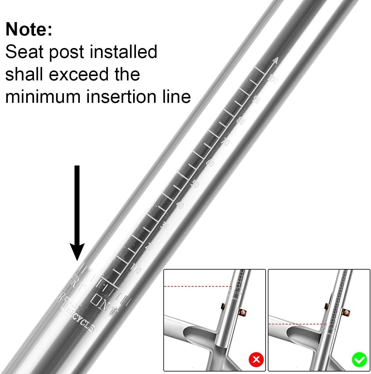 Versatile 350mm Bike Seat Post with Multiple Diameter Options for Perfect Fit