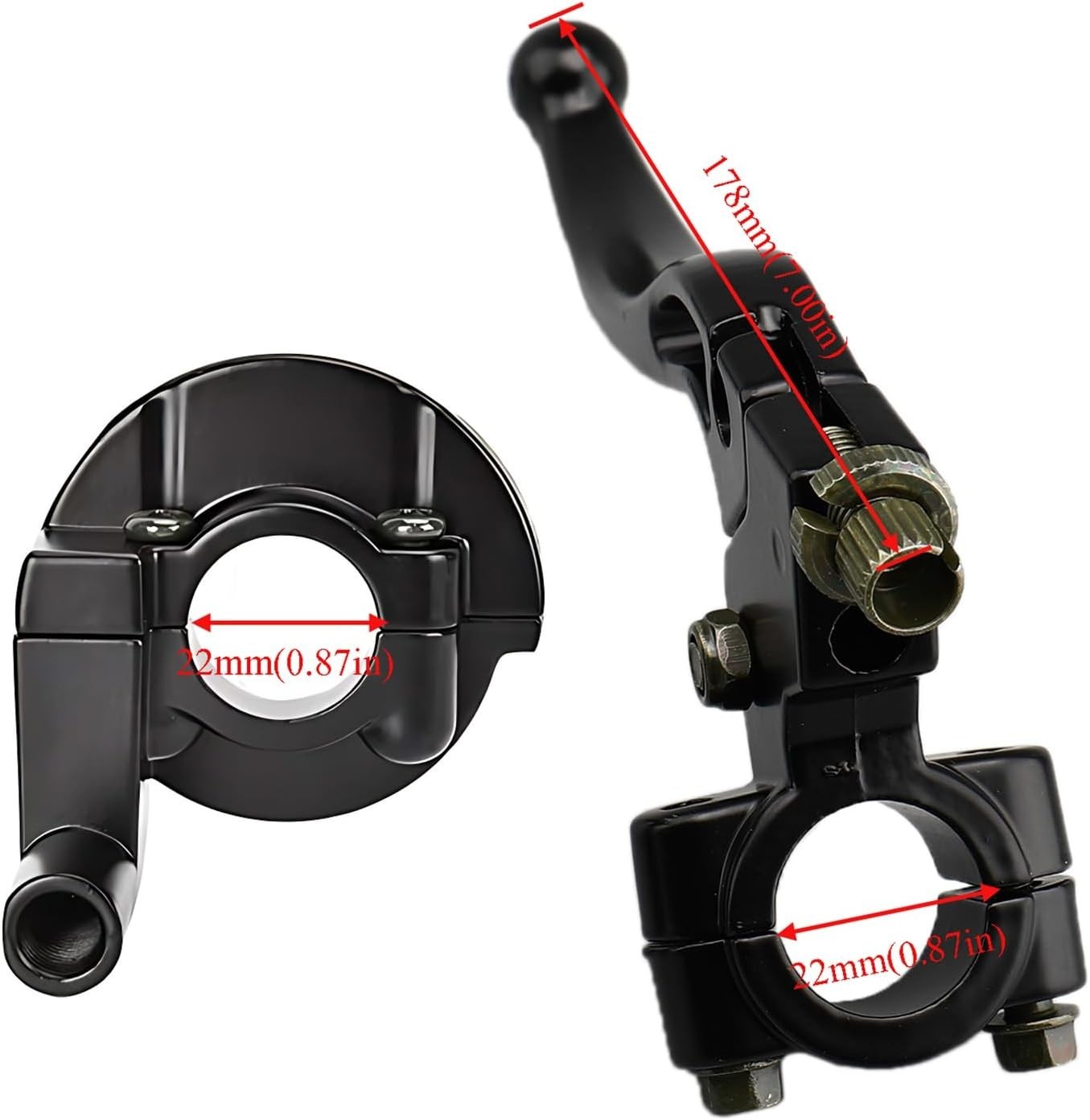 7/8″ 22mm Handlebar Control Kit – with Brake Levers, Hand Grips, Throttle