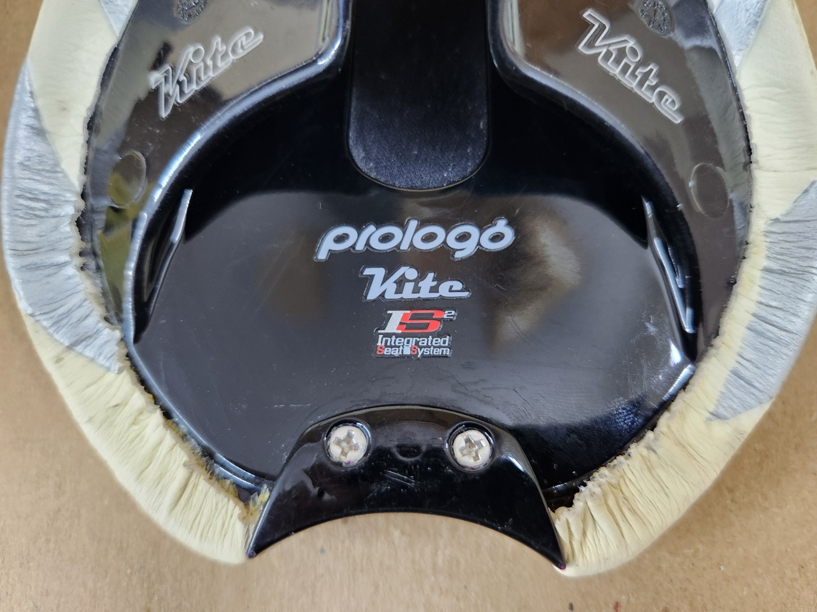 Vintage Prologo Kite ISS Bicycle Saddle White Weight 180g