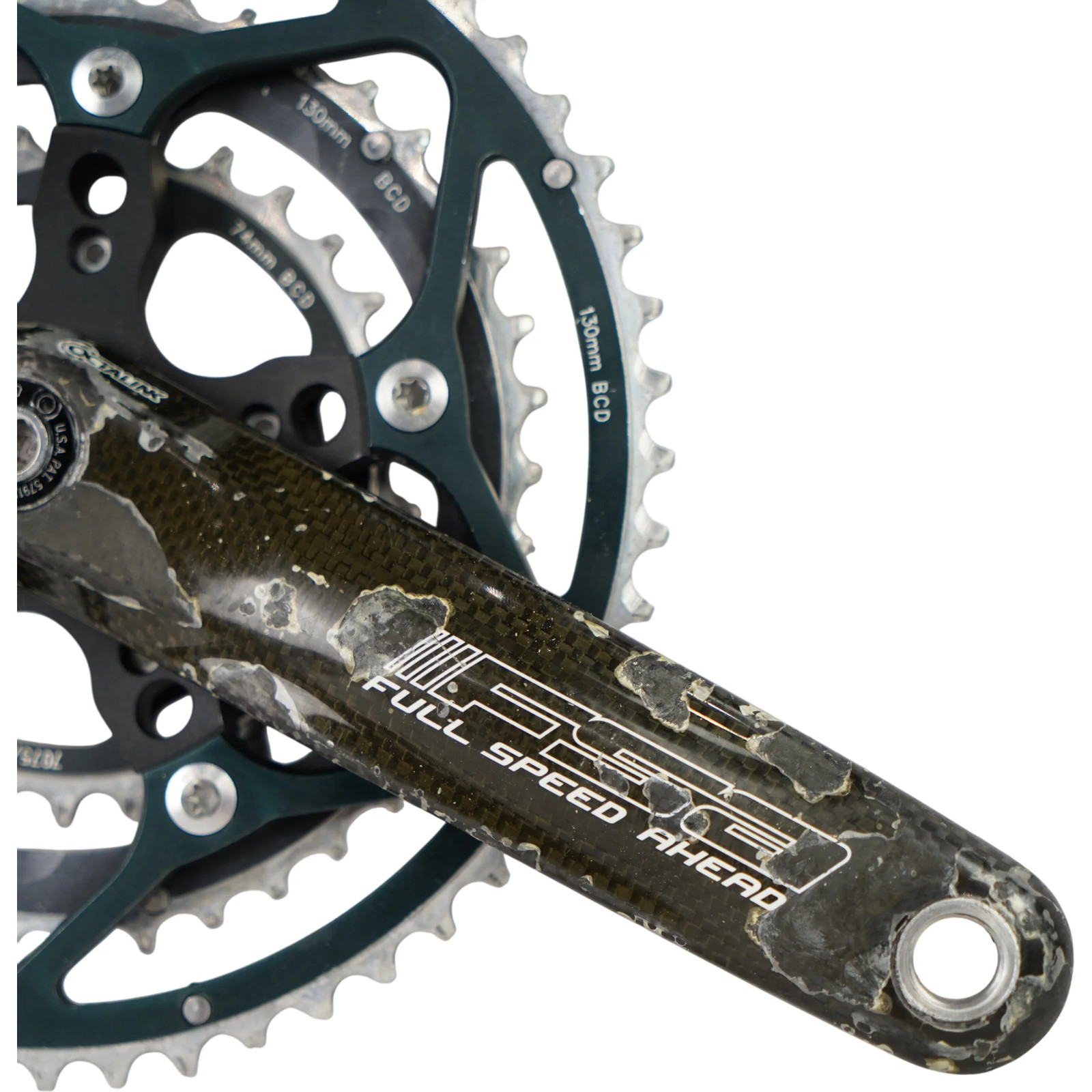FSA Full Speed Ahead Carbon 3x Road Crankset W/ 53/42/30t Chainrings