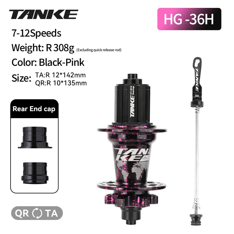 MTB 120 Click Hub 6 Bearing Bike Front Rear 32 36 Holes Disc Brake QR Bicycle Ma