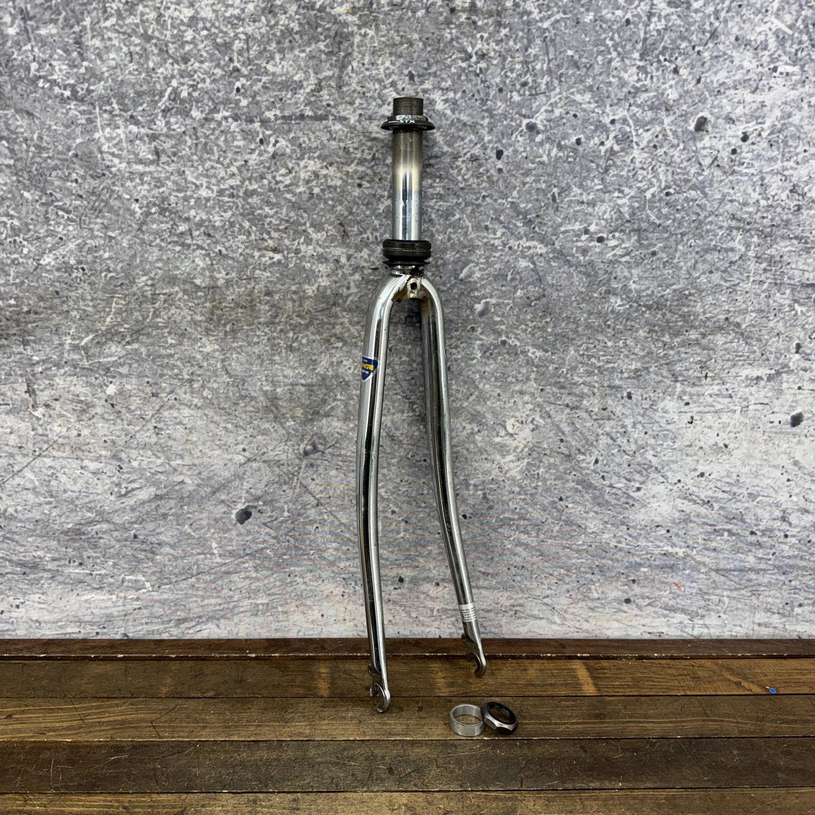 Vintage Tange CRMO 700c Fork 1 In Threaded QR SHORT Road Touring Japan Steel