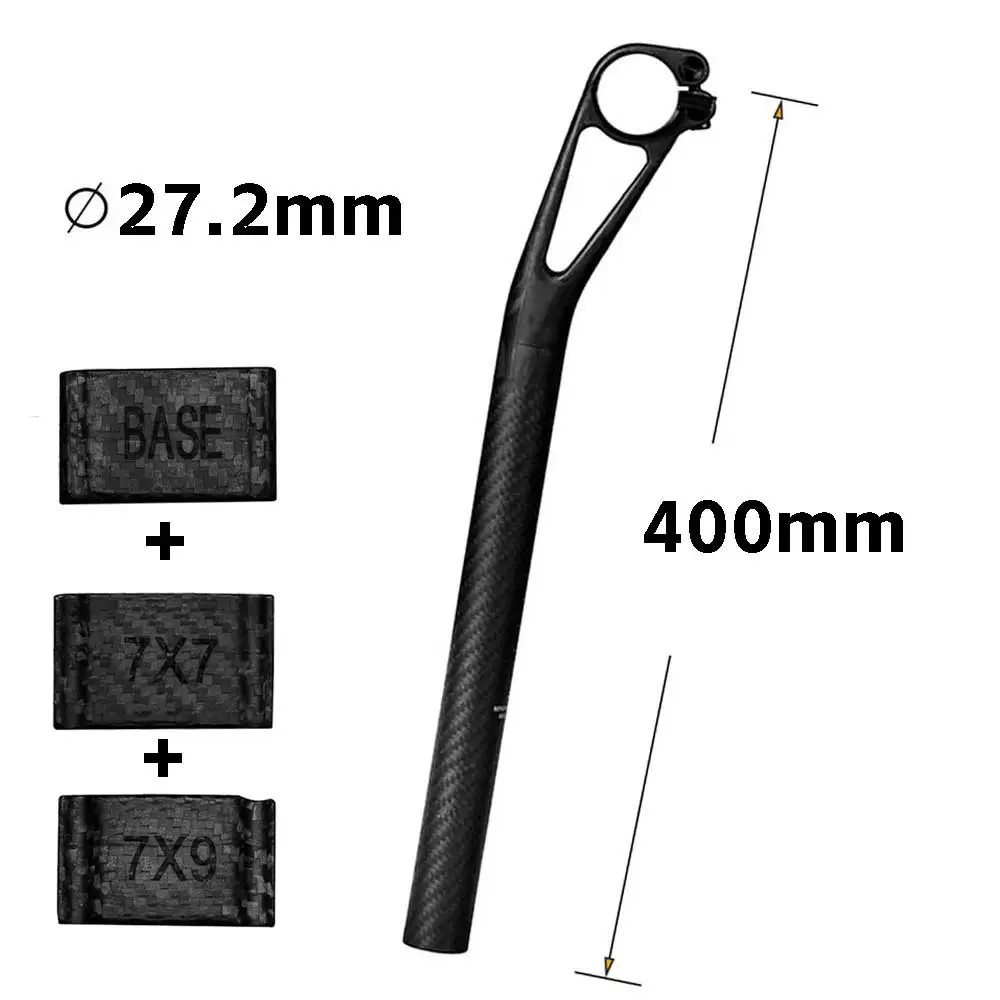ELITA ONE Carbon Fiber Bike Seatpost 27.2/30.9/31.6mm MTB Road Titanium Screws
