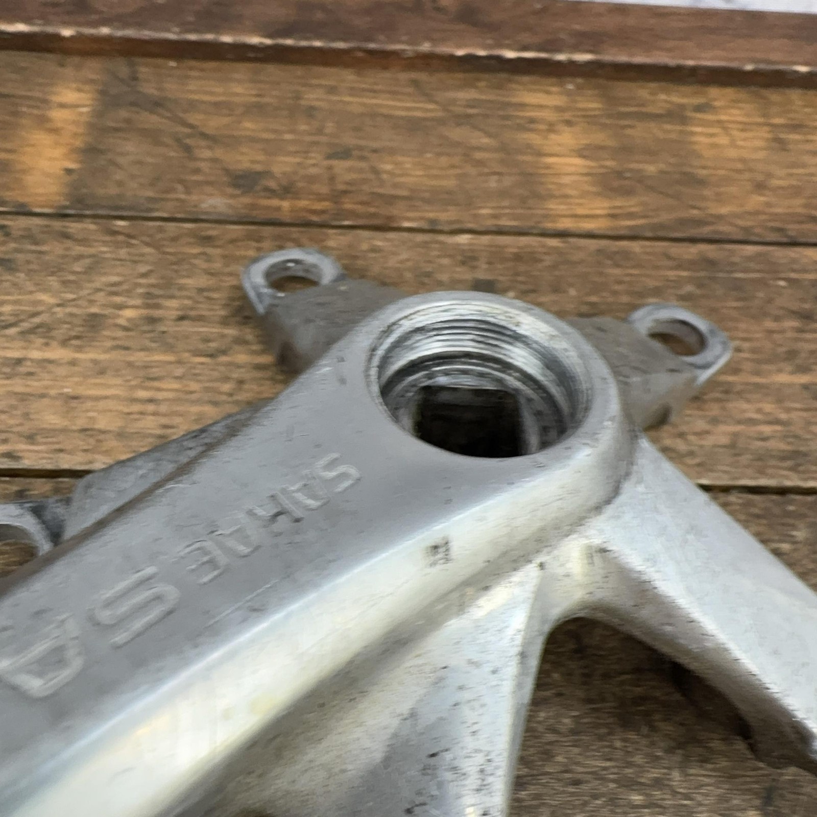 Vintage Sakae SA Crank Arm RIGHT 170mm 110 BCD Square Taper Silver Double