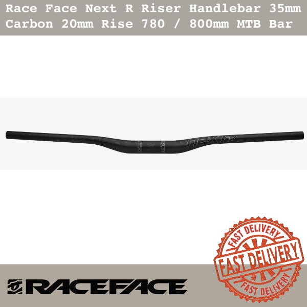 Race Face Next R Riser Handlebar 35mm Carbon 20mm Rise 780 / 800mm MTB Bar