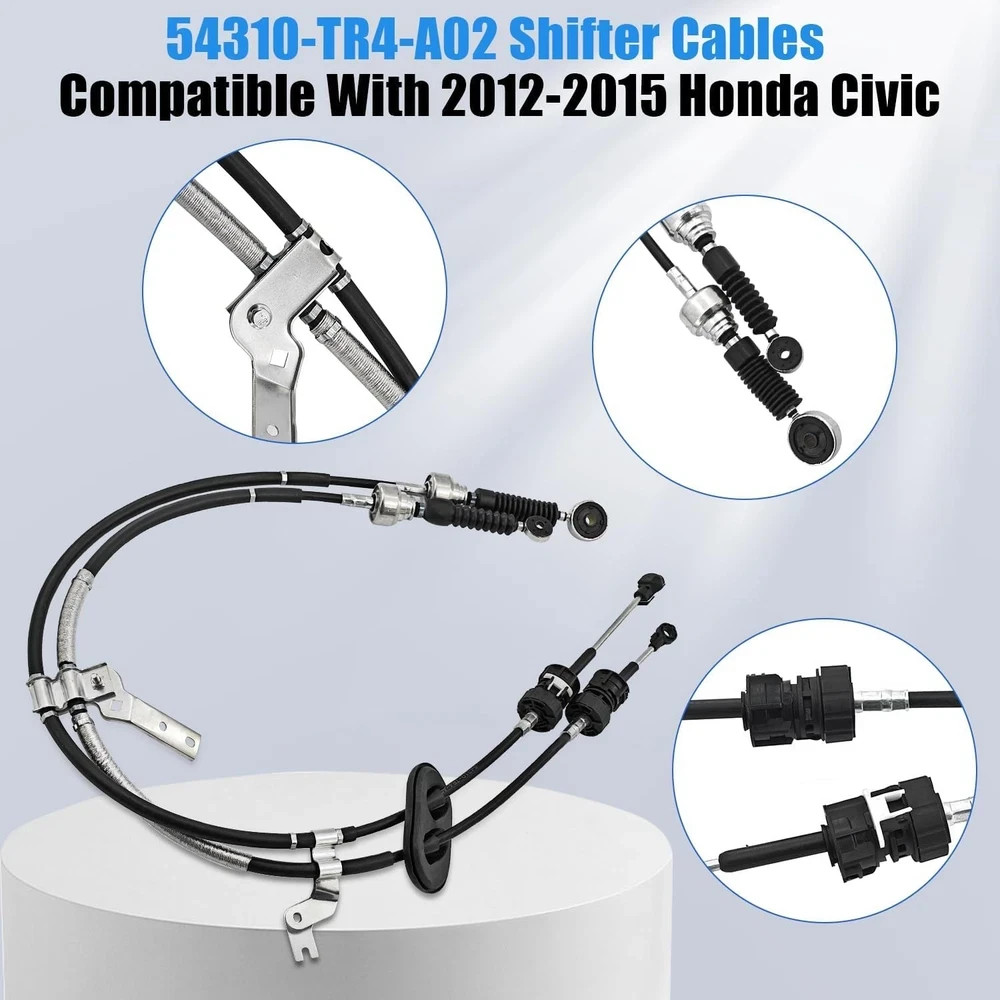 54310-TR4-A02 Shifter Cables Compatible With Honda Civic Si 2.4L L4 2012 2013 20