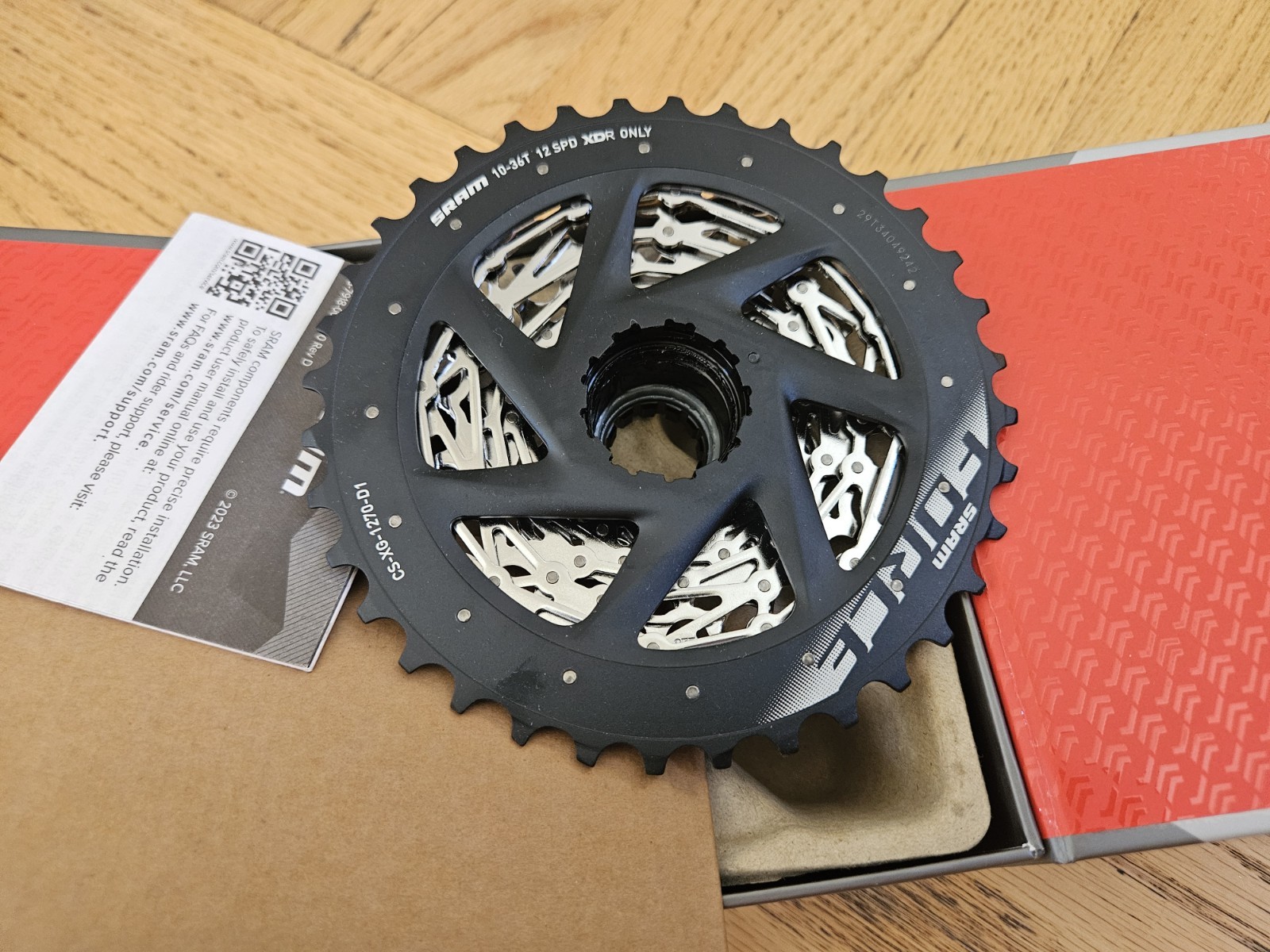 SRAM Force XG-1270 AXS XDR Bike Cassette 12 Speed 10-36T Silver/Black