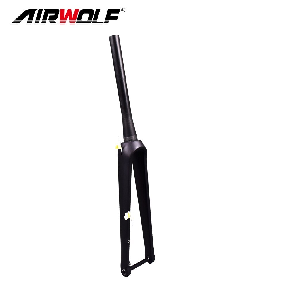 Carbon Fiber Cyclocross Bike Fork External Cable Routing Road Bike Rigid Fork