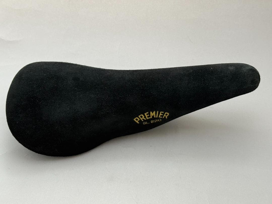 Premier SL 2270 Black Suede Lightweight Saddle 227g Aluminum Rails