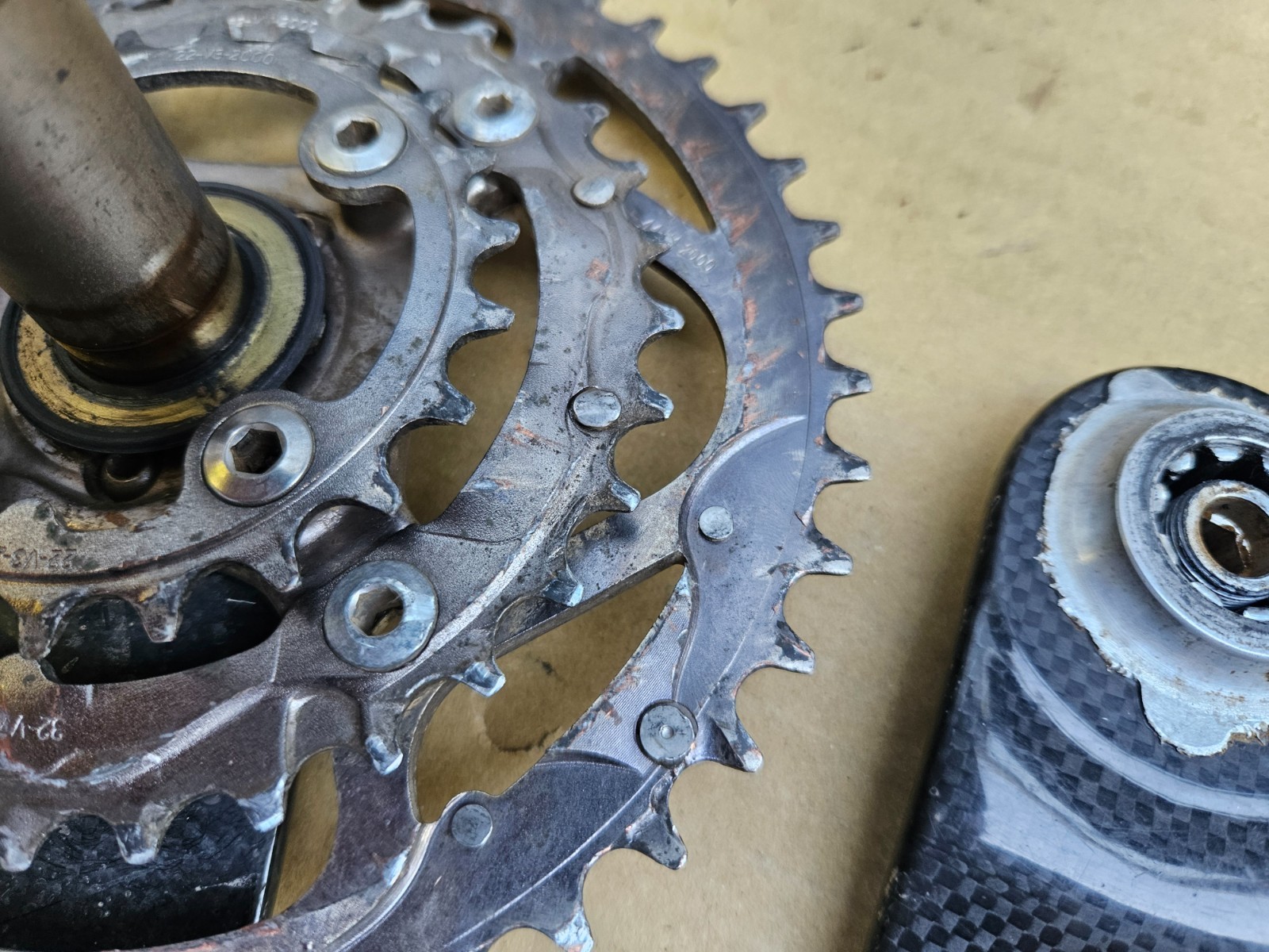 Truvativ Stylo Carbon Fiber Triple Mountain Bike Crankset 175mm 44/32/22 GXP