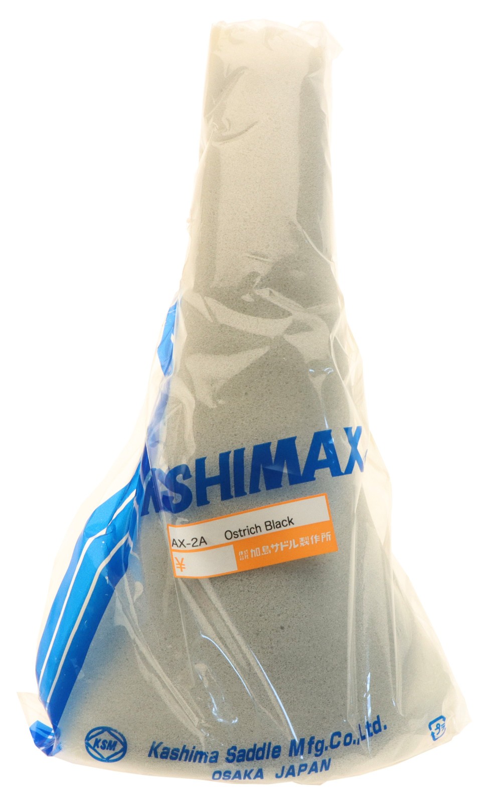 Kashimax Aero AX-2A Saddle Standard Rails Ostrich Textured Vinyl Black NEW