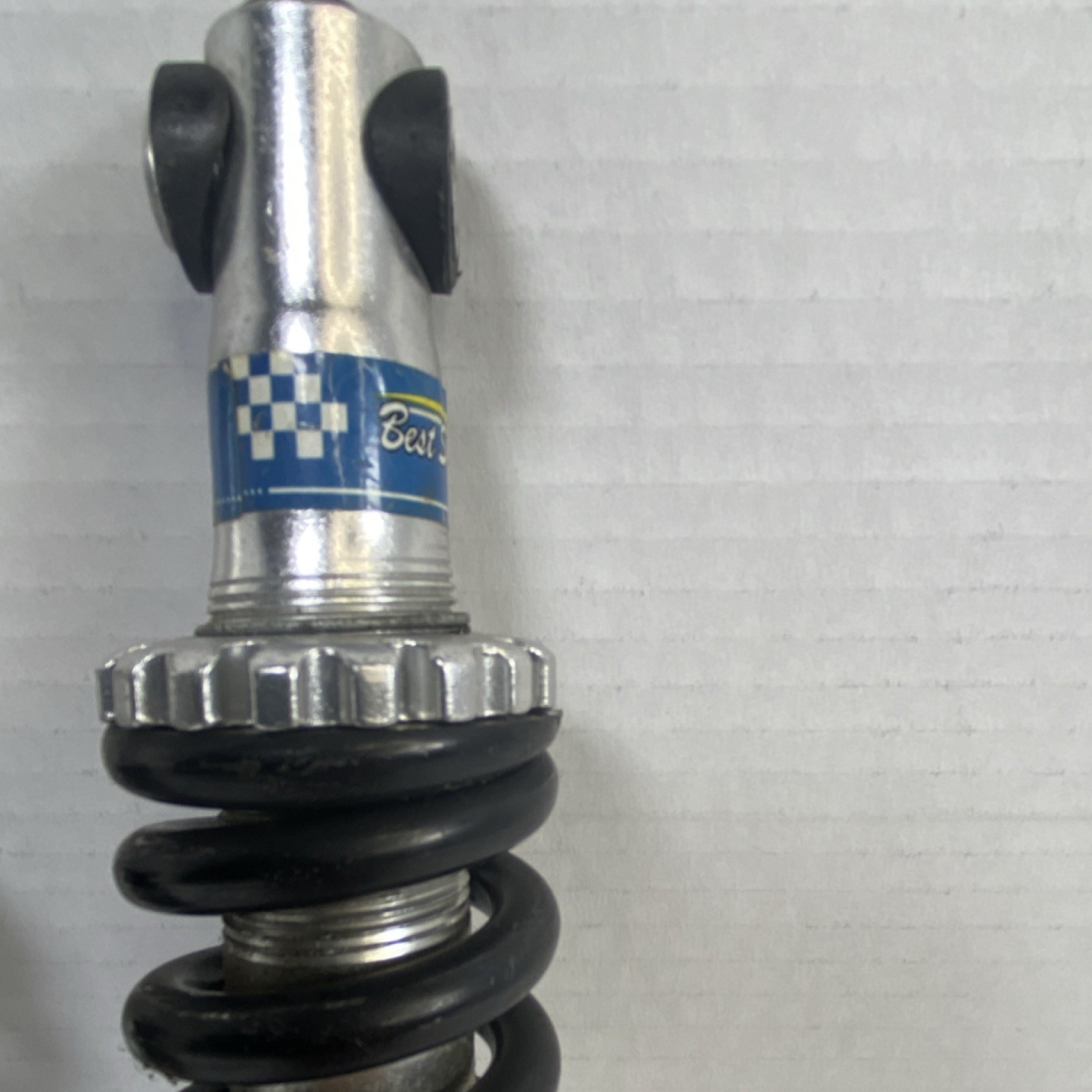 Best Shock B5-800A Rear Coil Shocks Set of 2, 5.5in Black Silver Steel Aluminum