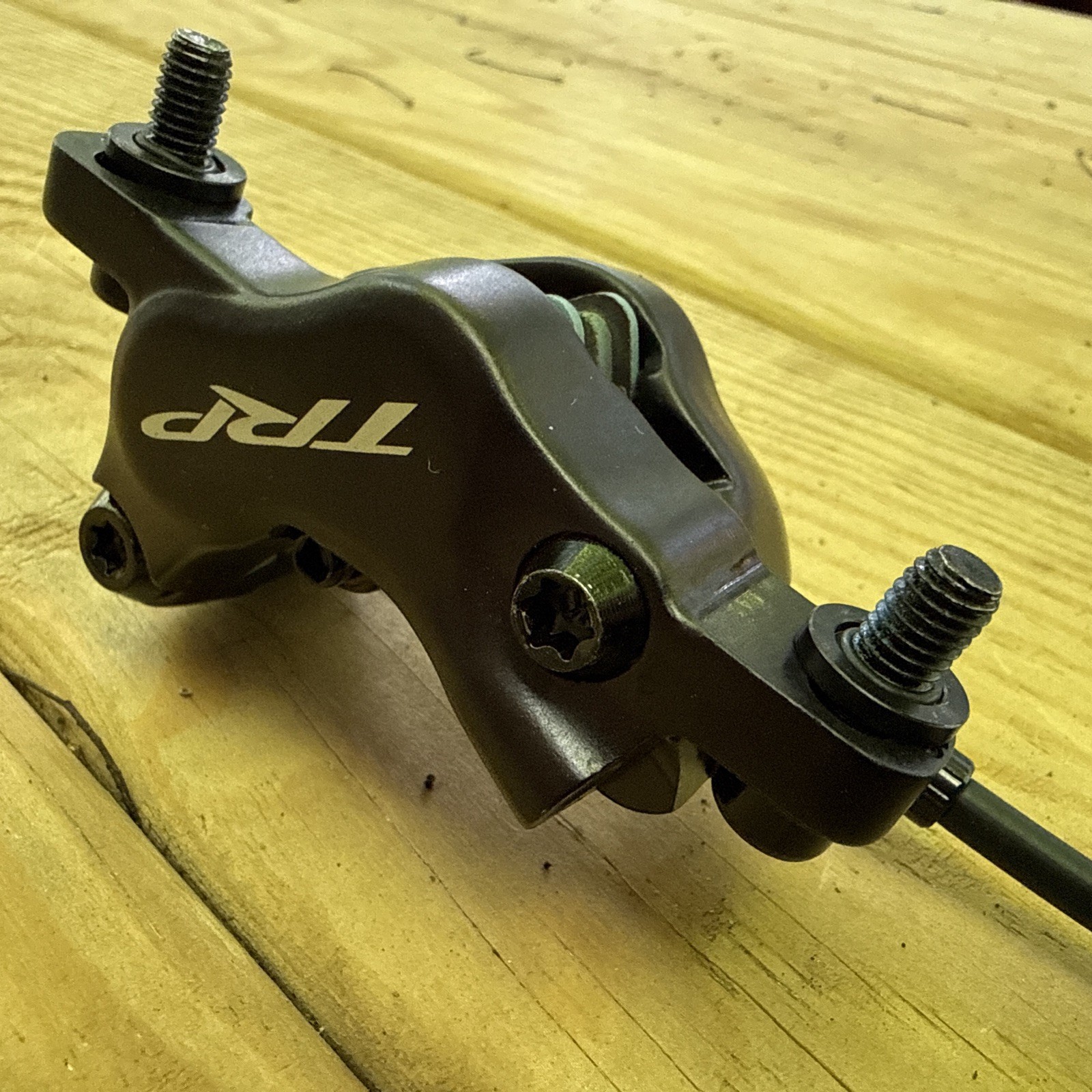 TRP Slate Evo Hydraulic Disc Brake (Front Left) — Post Mount with 203mm Rotor