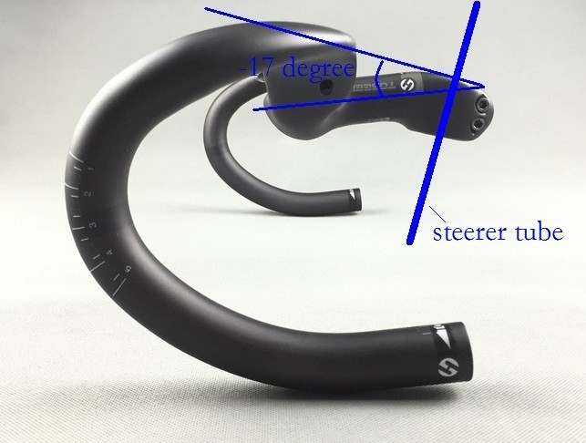 Carbon Fiber Road Bike Drop bar Bicycle Integrated Handlebar Stem 28.6mm 44*10cm