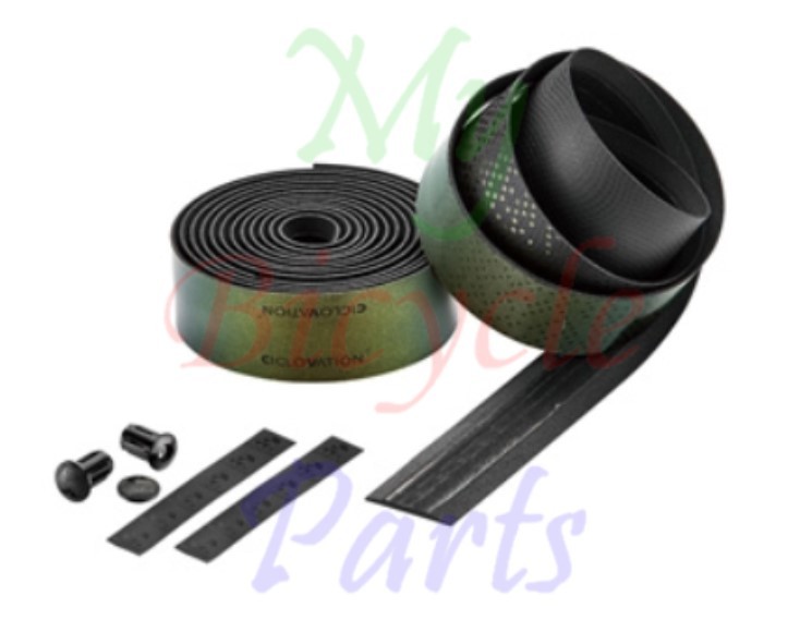 CICLOVATION Handlebar Tape Premium Leather Touch Chameleon Amber Green