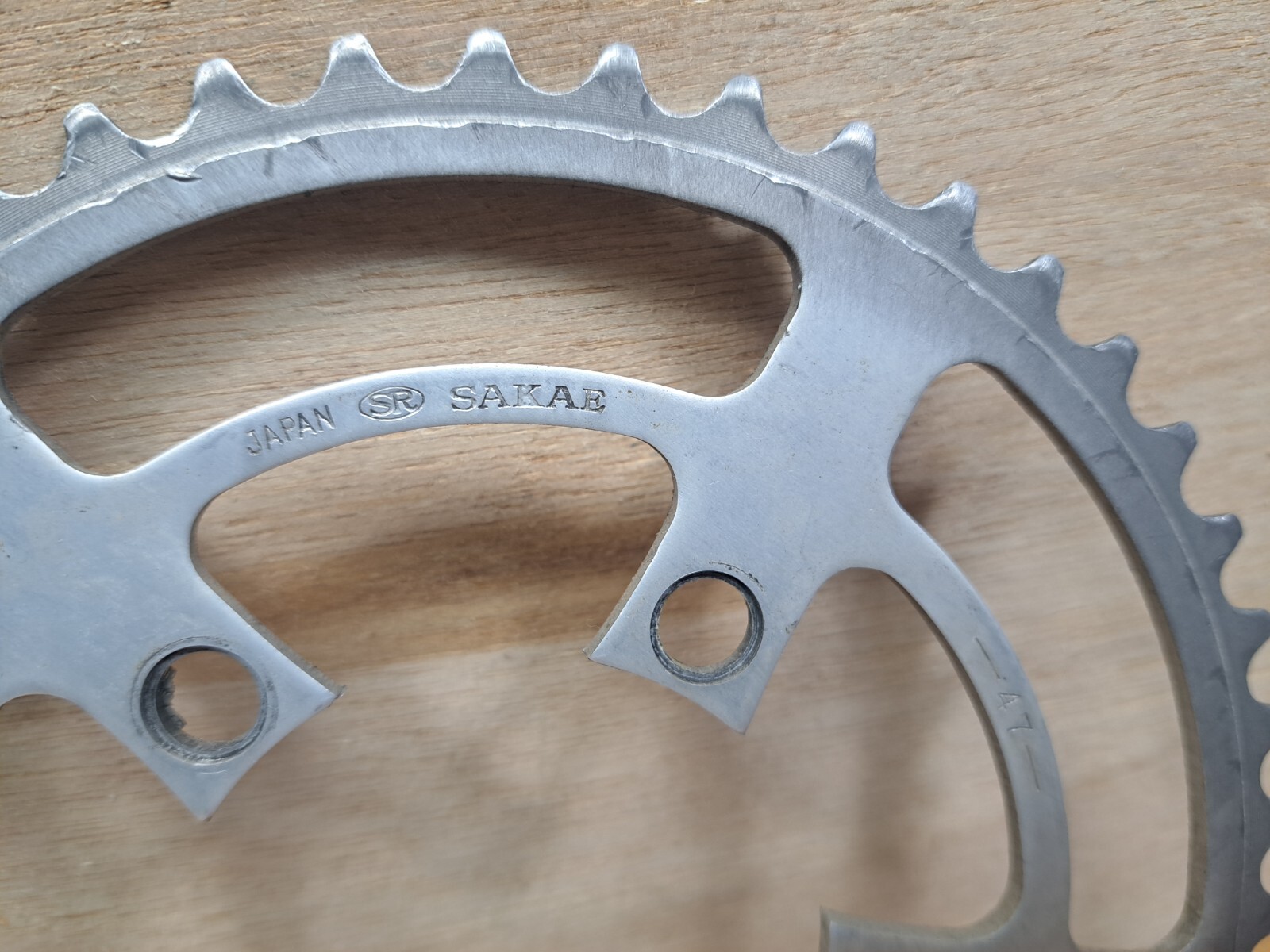 Vintage SR Suntour Sakae 47 Tooth Chainring – 86 BCD – UNRAMPED
