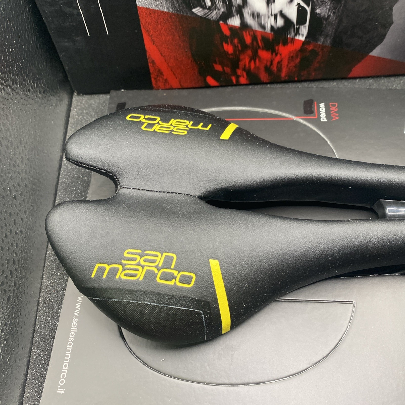 Selle San Marco Aspide 2 Open Team Mavic Yellow 132x277mm (s2)
