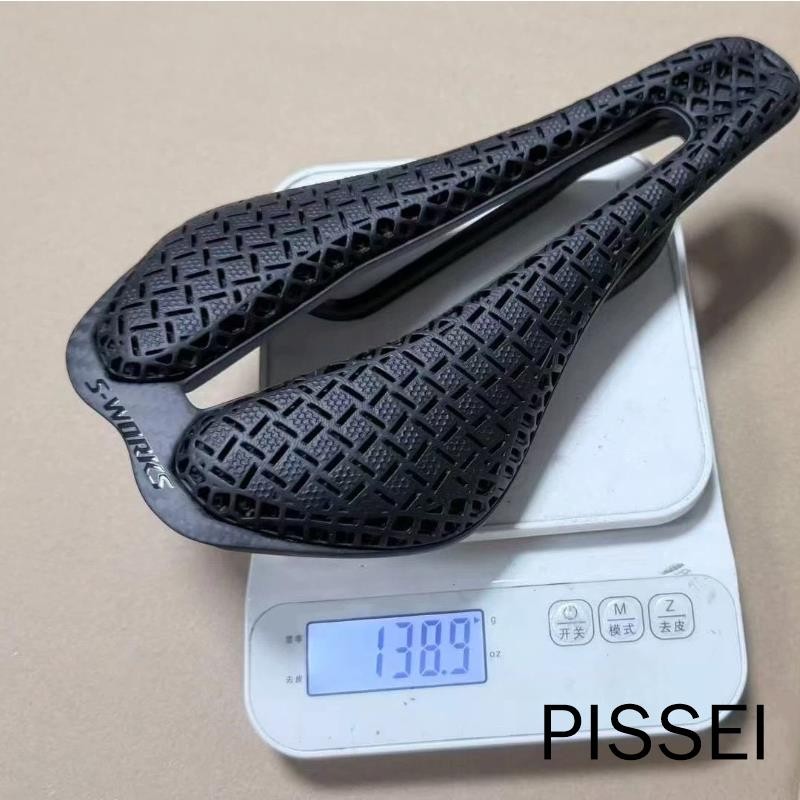 S-WORKS 3D Printed Carbon Fiber Ultra-Light Bike Saddle, Oval Carbon Rails 7*9mm