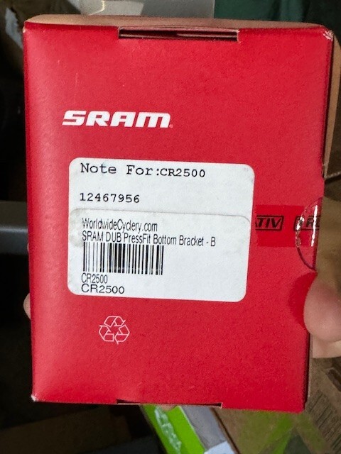 SRAM Dub PressFit B Bottom Bracket