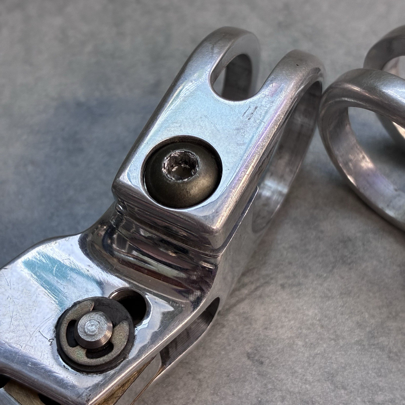 Grafton Re-Entry Brake Levers Polished With NOS Real Adjusters 90’s MTB Canti