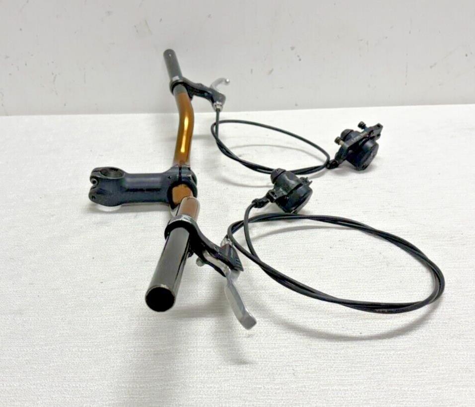 Aluminum 670mm Riser Bar Tektro IO Mechanical Disc Brakes Jamis 85mm Stem